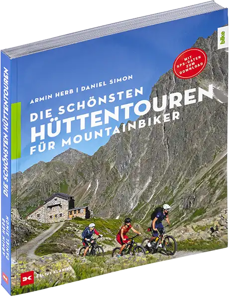 Buch über Mountainbike-Touren mit Hüttenübernachtungen